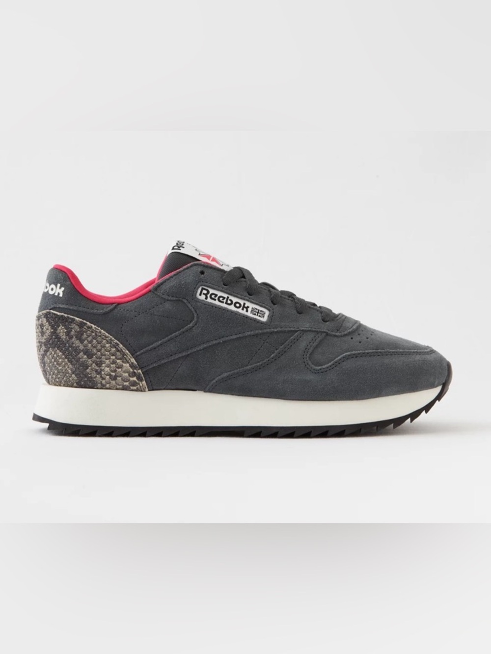 Reebok classic Leather Ripple Gray Sneakers woman’s 8